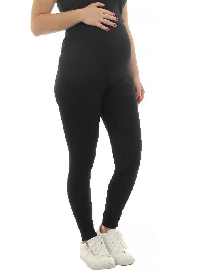 F&K-Mode Umstandsleggings Umstand Leggings Thermo Fleece innen Hose lang von F&K-Mode