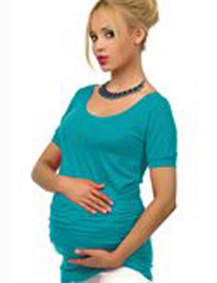 F&K-Mode Umstandsshirt Umstand Shirt kurzarm T-Shirt Bauch Stretch Sonia Kurzarm von F&K-Mode