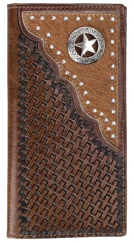 F&L CLASSIC Herren RFID Vintage Look Echtes Leder Lange Bifold Wallet Scheckbuch Geldbörsen, Braun 80 F&L CLASSIC Herren RFID Vintage Look Echtes Leder Lange Bifold Wallet Scheckbuch Geldbörsen, Braun 80 von F&L CLASSIC