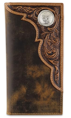 F&L CLASSIC Herren RFID Vintage Look Echtes Leder Lange Bifold Wallet Scheckbuch Geldbörsen, Braun 82 F&L CLASSIC Herren RFID Vintage Look Echtes Leder Lange Bifold Wallet Scheckbuch Geldbörsen, Braun 82 von F&L CLASSIC