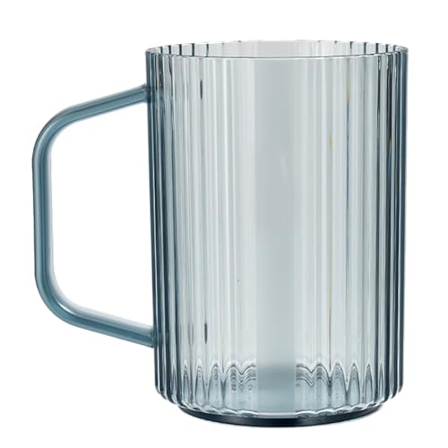 F&Y Transparente Zahnbürstenbecher Plastik Badezimmer Spülung Tasse mit bequemem Griff Multifunktionaler Organizer Tumbler von F&Y
