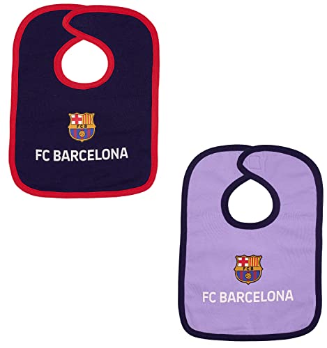 Barça Lätzchen, offizielle Kollektion FC Barcelona, 2 Stück, Blau von FC Barcelona