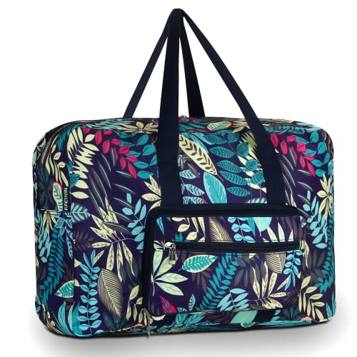 F.FETIVIN Weekender Reisetasche für Damen, mittelgroß, Blaues Blatt, Trabvl Seesack F.FETIVIN Weekender Reisetasche für Damen, mittelgroß, Blaues Blatt, Trabvl Seesack von F.FETIVIN