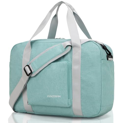 For Spirit Airlines Persönliche Gegenstände Tasche 45,7 x 35,6 x 20,3 cm, faltbare Reisetasche unter dem Sitz, Handgepäck für Damen und Herren, 30 l, Mintgrün, 25L von F.FETIVIN