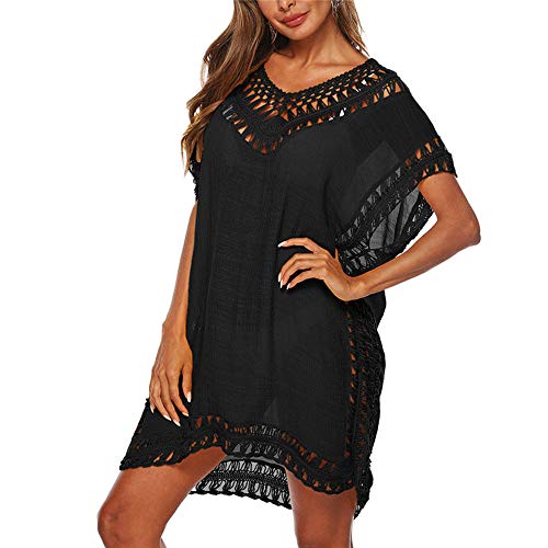 F.Lashes Strandkleid Damen, Strandkleider Damen Sommer Bikini Badeanzug Cover Up Strandponcho Beachtime Strandkleid Damen Strandurlaub von F.Lashes