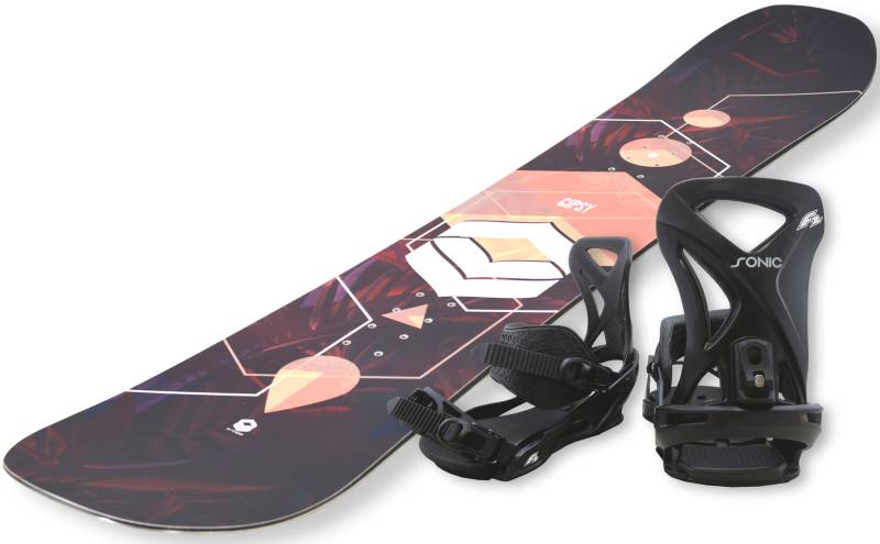 F2 Snowboard "FTWO Gipsy woman peach", (Set, 2er-Pack), Inkl. Bindung mit Befestigungsmaterialien von F2
