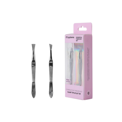F3 SYSTEMS - Essential Tweezer Set - Slant & Flat - 1set F3 SYSTEMS - Essential Tweezer Set - Slant & Flat - 1set von F3 SYSTEMS