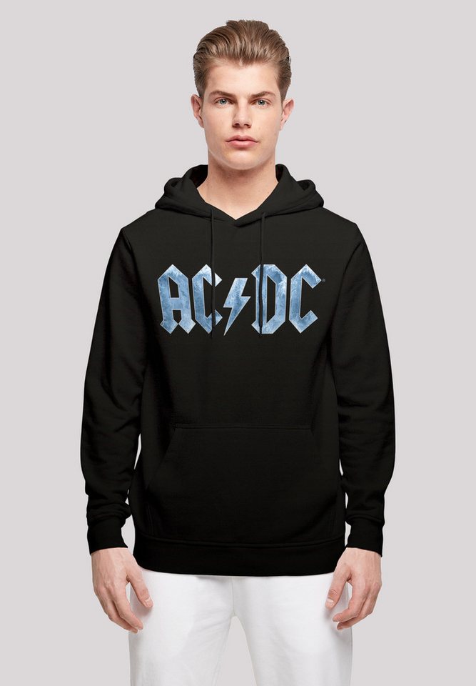 F4NT4STIC Kapuzenpullover ACDC Rock Band Blue Ice Logo Print von F4NT4STIC