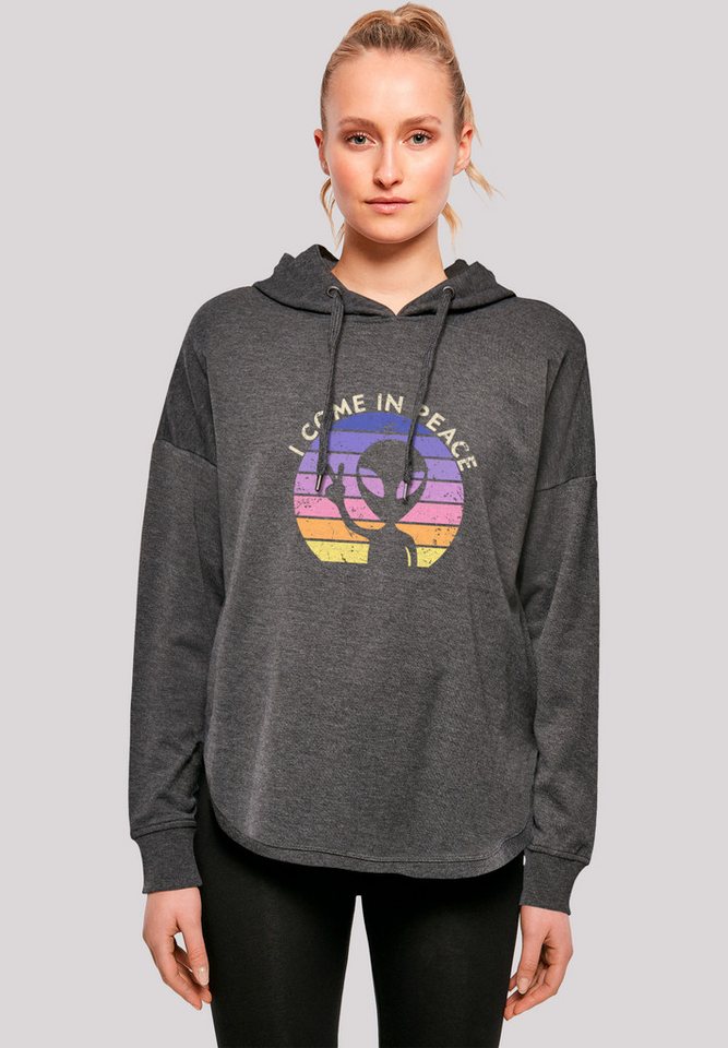 F4NT4STIC Kapuzenpullover Alien Peace Sunset Premium Qualität von F4NT4STIC