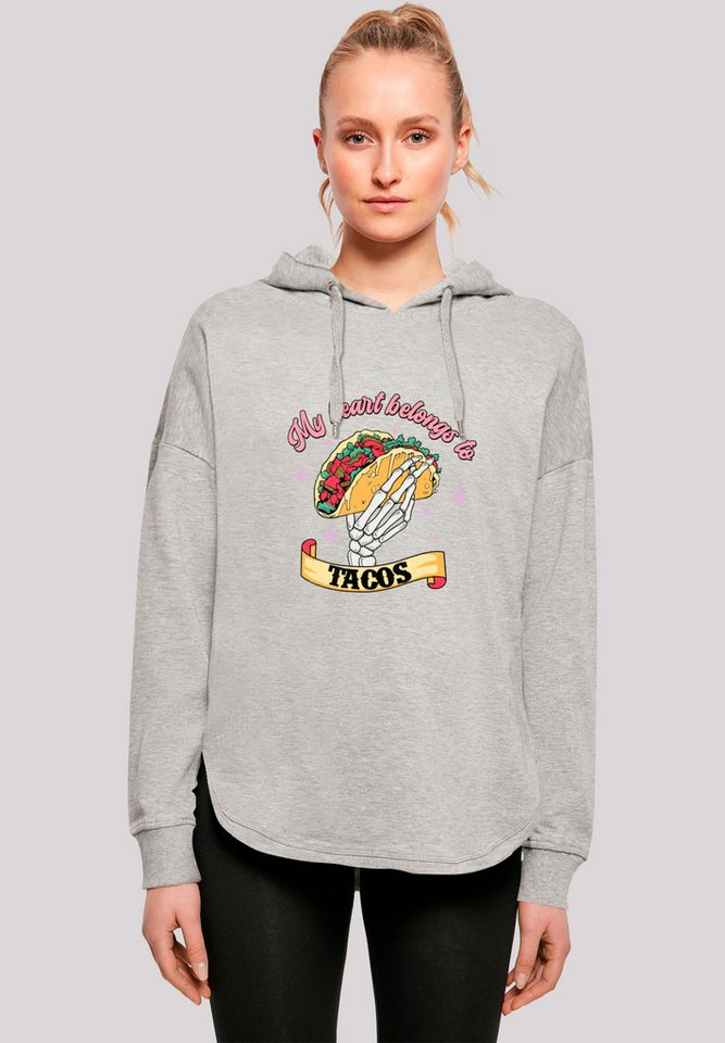 F4NT4STIC Kapuzenpullover Anti Valentinstag My Herz belongs to tacos Premium Qualität von F4NT4STIC