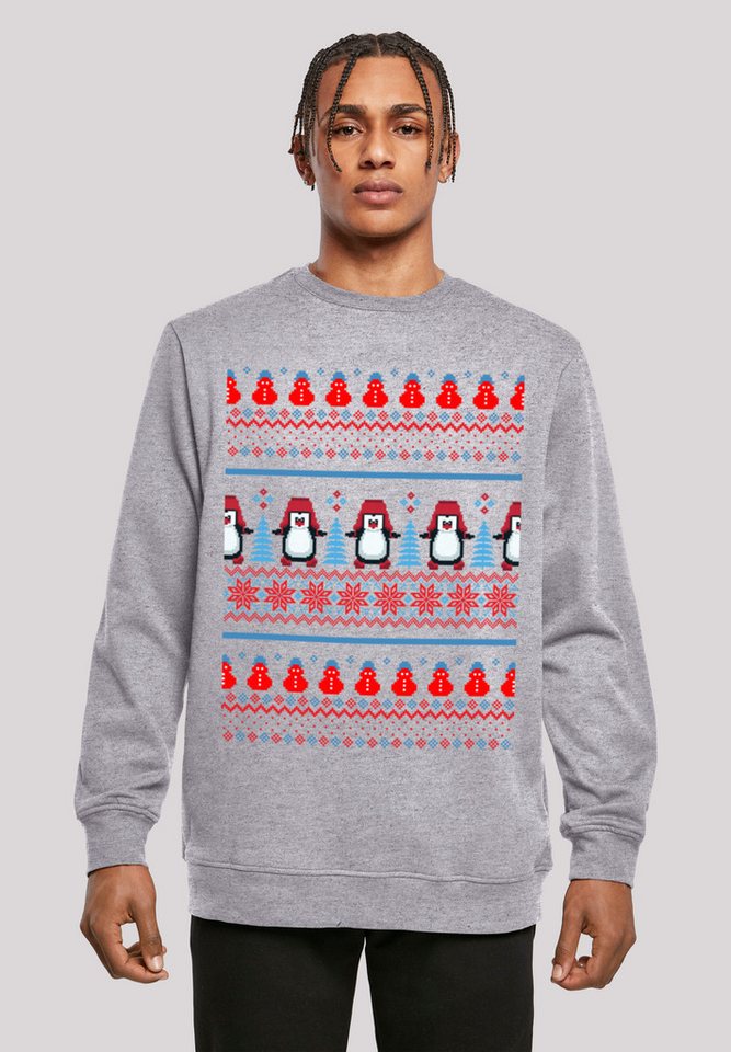 F4NT4STIC Kapuzenpullover Christmas Pinguin Muster Print F4NT4STIC Kapuzenpullover Christmas Pinguin Muster Print von F4NT4STIC