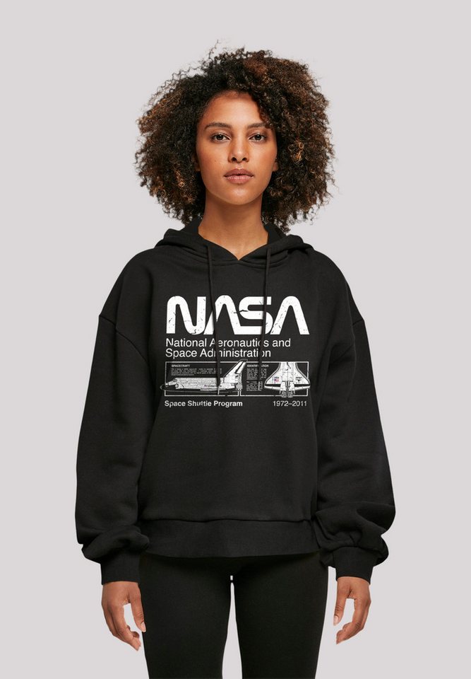 F4NT4STIC Kapuzenpullover Classic Space Shuttle Print von F4NT4STIC