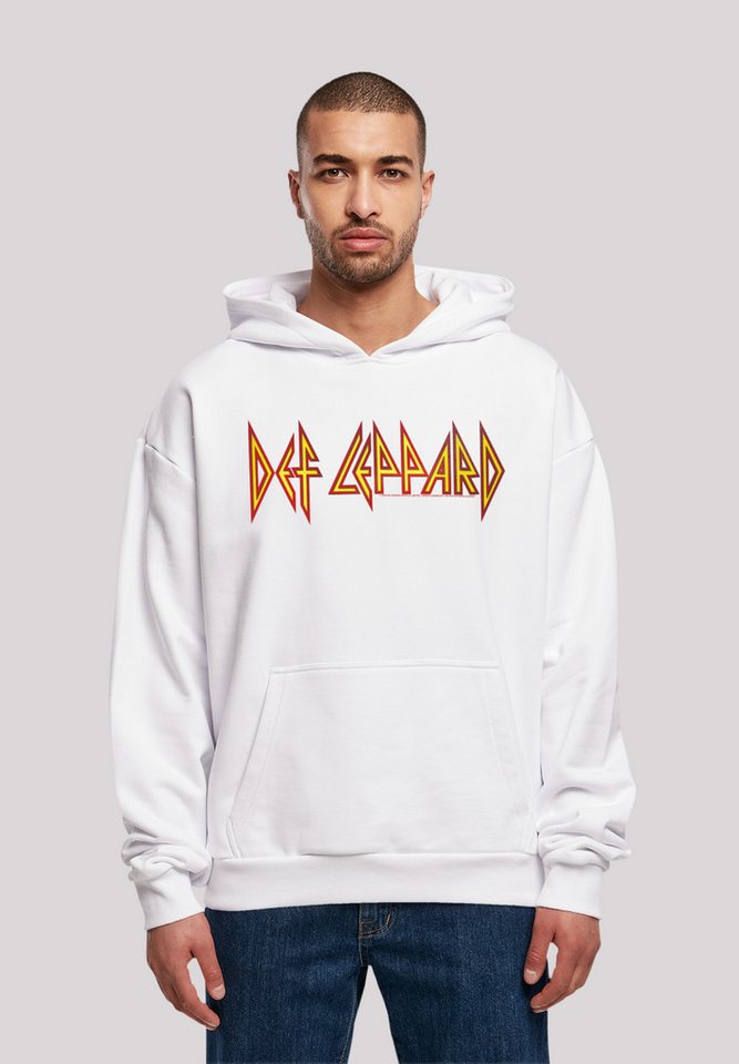 F4NT4STIC Kapuzenpullover Def Leppard Shatter Logo Premium Qualität von F4NT4STIC