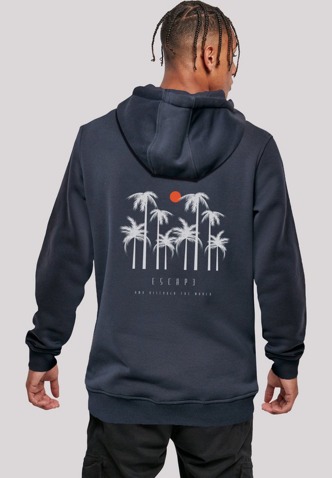 F4NT4STIC Kapuzenpullover Escape Discover the World Palm Trees Discover the World von F4NT4STIC