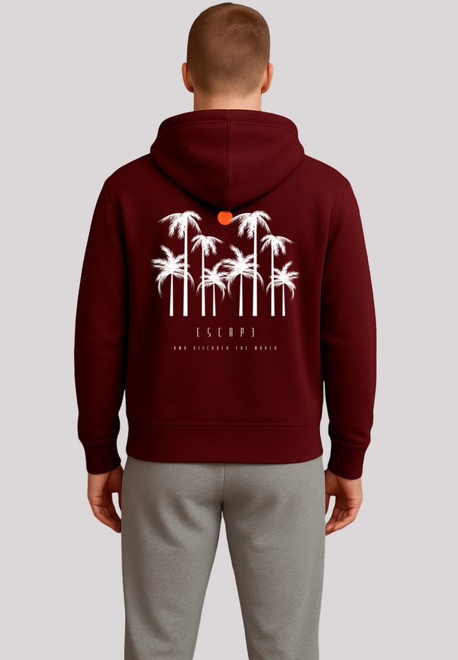 F4NT4STIC Kapuzenpullover Escape Discover the World Palm Trees Discover the World von F4NT4STIC