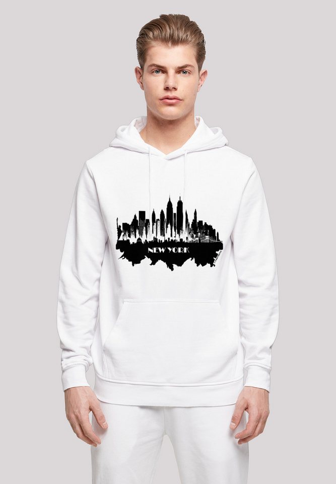 F4NT4STIC Kapuzenpullover Cities Collection - New York skyline Print von F4NT4STIC