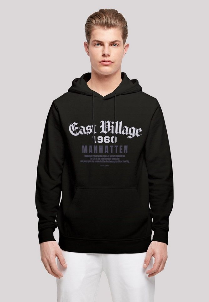 F4NT4STIC Kapuzenpullover East Village Manhatten HOODIE Print von F4NT4STIC