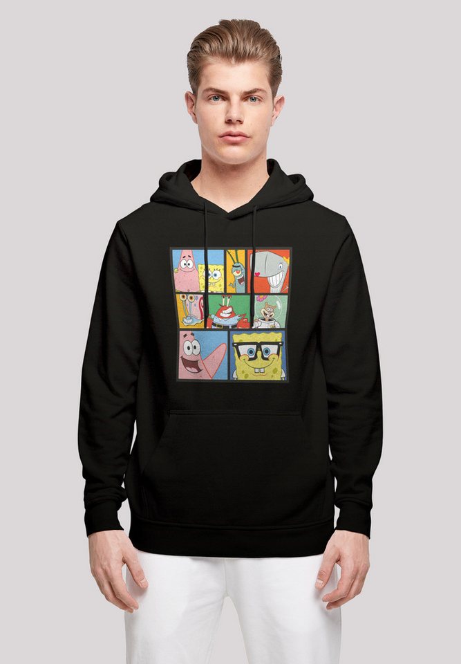 F4NT4STIC Kapuzenpullover Spongebob Schwammkopf Collage Print von F4NT4STIC