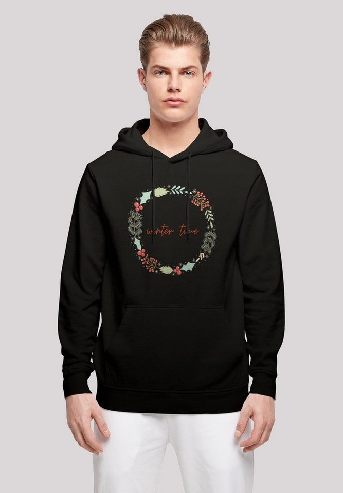 F4NT4STIC Kapuzenpullover Winter Time Print von F4NT4STIC