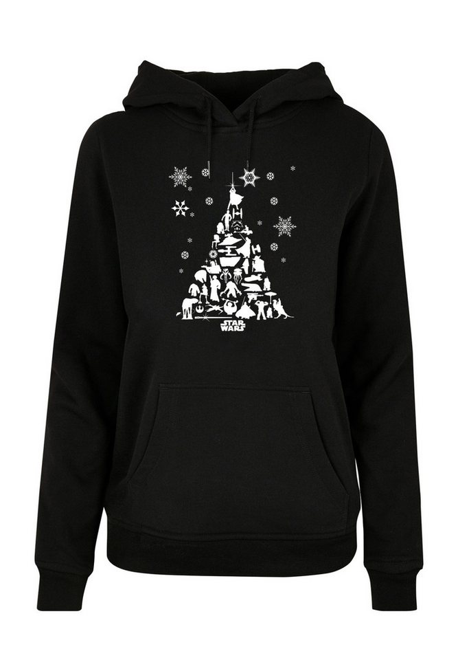 F4NT4STIC Kapuzenpullover F4NT4STIC Damen Star Wars Christmas Tree with Ladies Basic Hoody (1-tlg) von F4NT4STIC