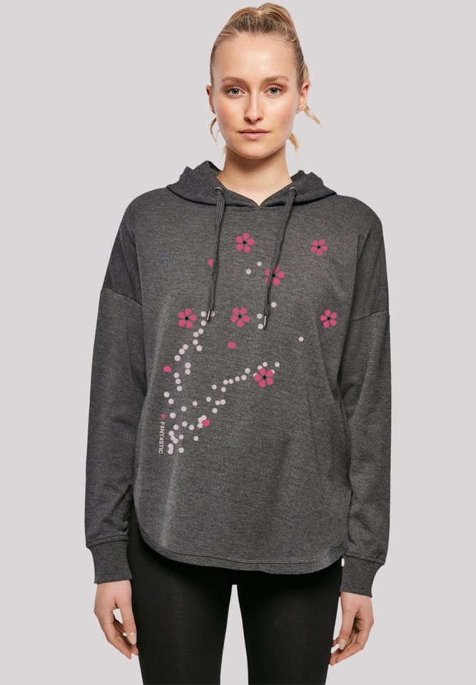 F4NT4STIC Kapuzenpullover Blumen Ranke Print von F4NT4STIC