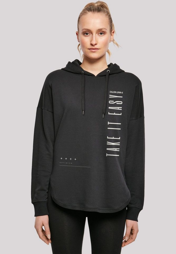 F4NT4STIC Kapuzenpullover Take It Easy OVERSIZE HOODIE Print von F4NT4STIC