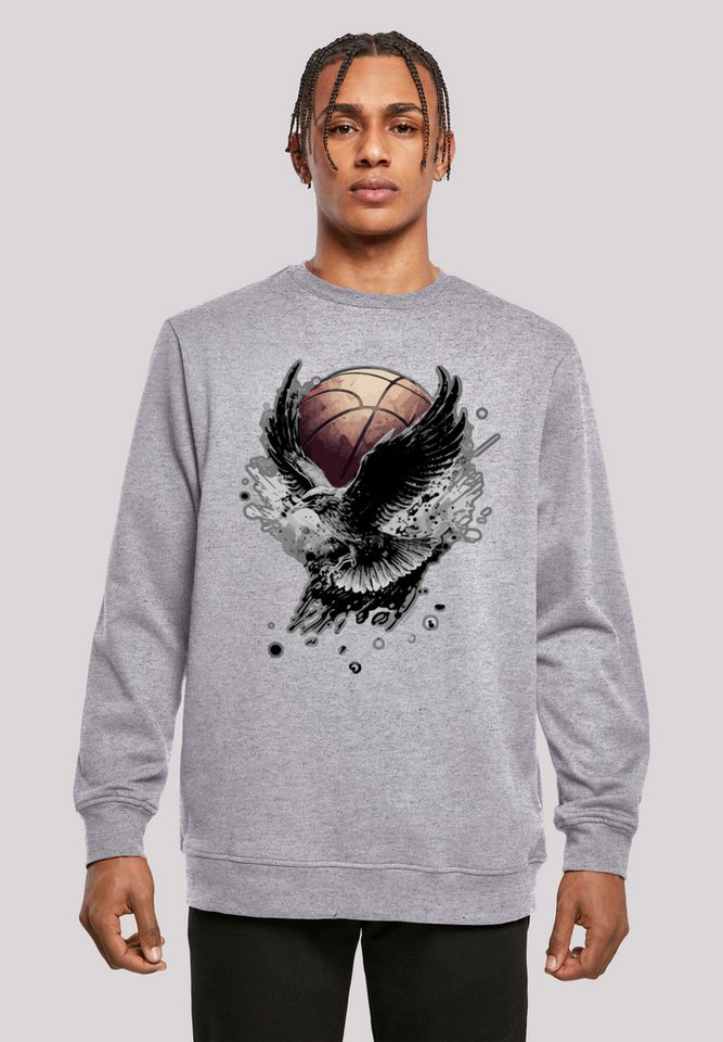 F4NT4STIC Kapuzenpullover Basketball Adler Print von F4NT4STIC