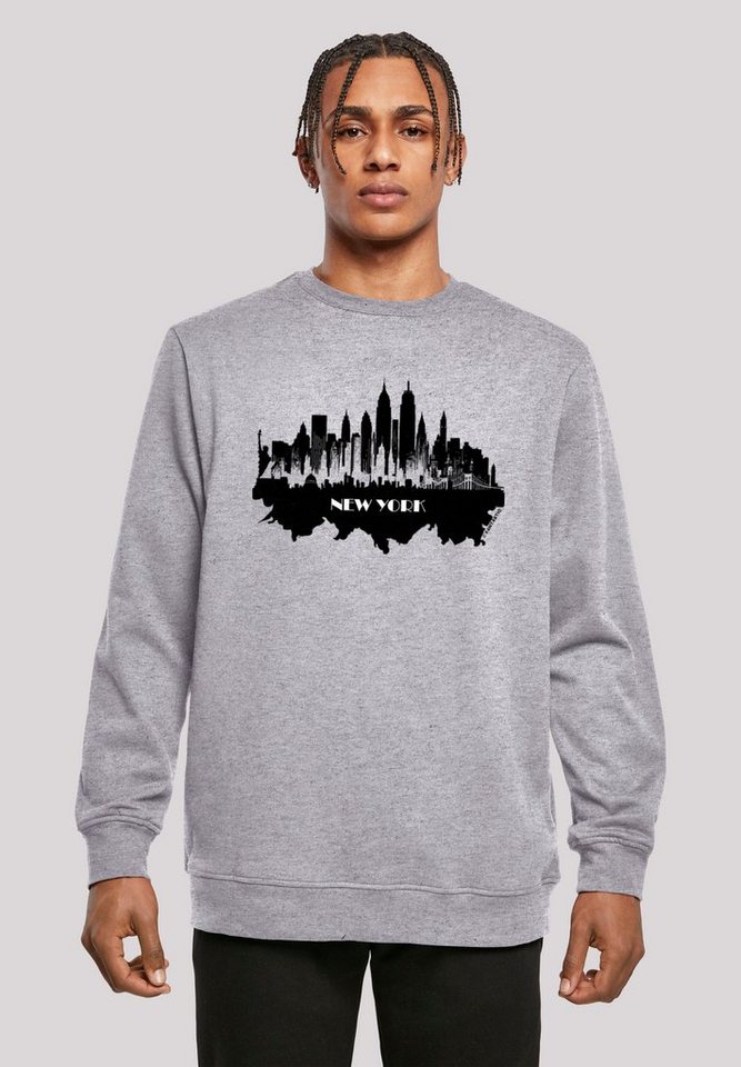 F4NT4STIC Kapuzenpullover Cities Collection - New York skyline Print von F4NT4STIC