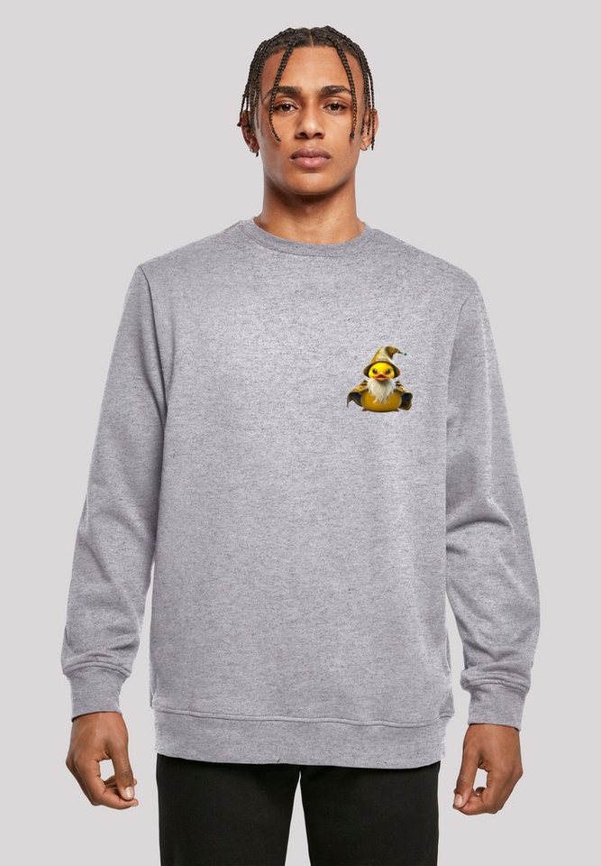 F4NT4STIC Kapuzenpullover Rubber Duck Wizard CREW Print von F4NT4STIC
