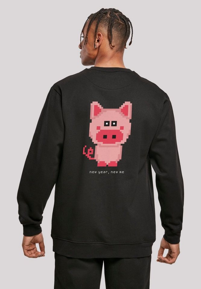 F4NT4STIC Kapuzenpullover SIlvester Party Happy People Only Print von F4NT4STIC