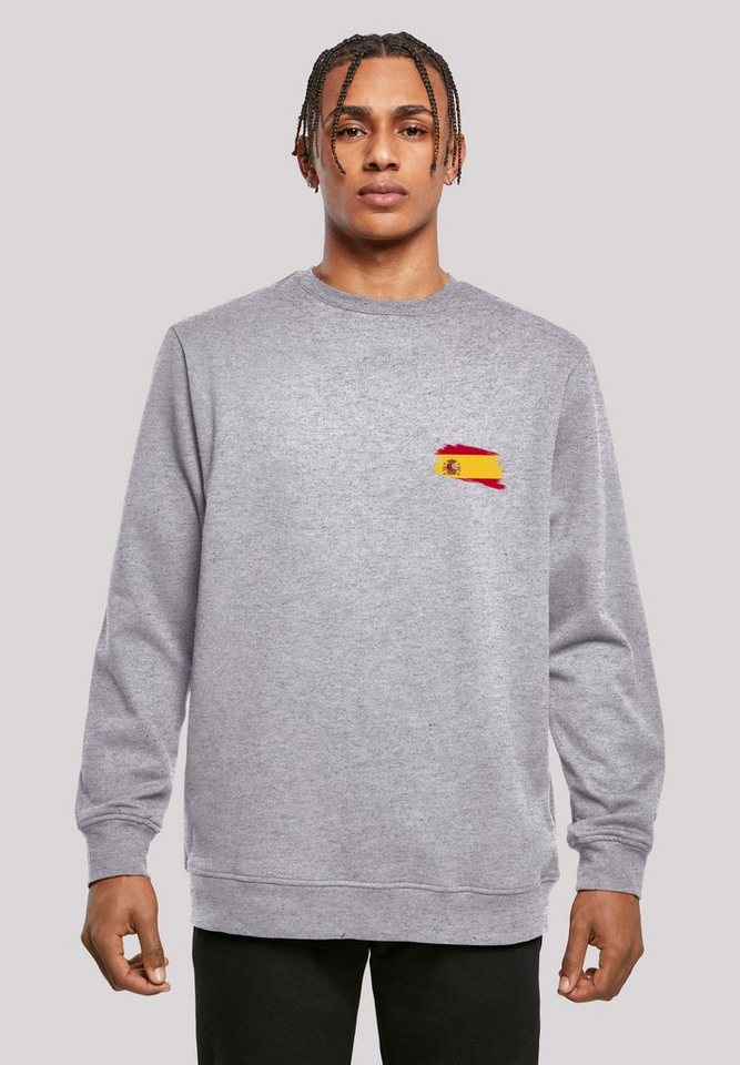 F4NT4STIC Kapuzenpullover Spain Spanien Flagge Print von F4NT4STIC