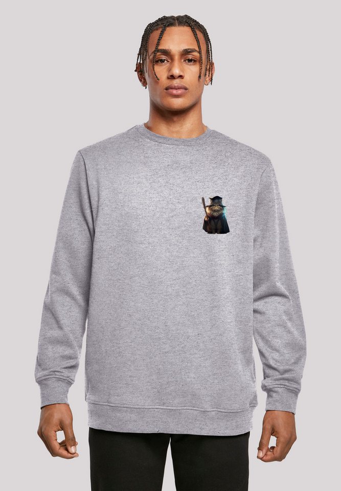 F4NT4STIC Kapuzenpullover Wizard Cat CREW Print F4NT4STIC Kapuzenpullover Wizard Cat CREW Print von F4NT4STIC