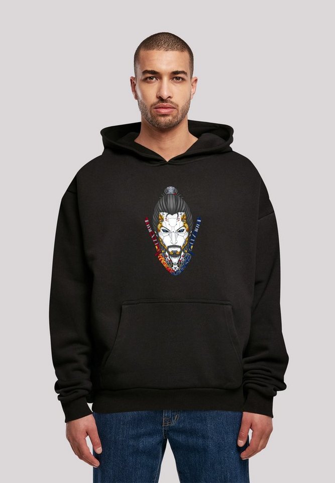 F4NT4STIC Kapuzenpullover Cyberpunk Samurai CYBERPUNK STYLES Print von F4NT4STIC