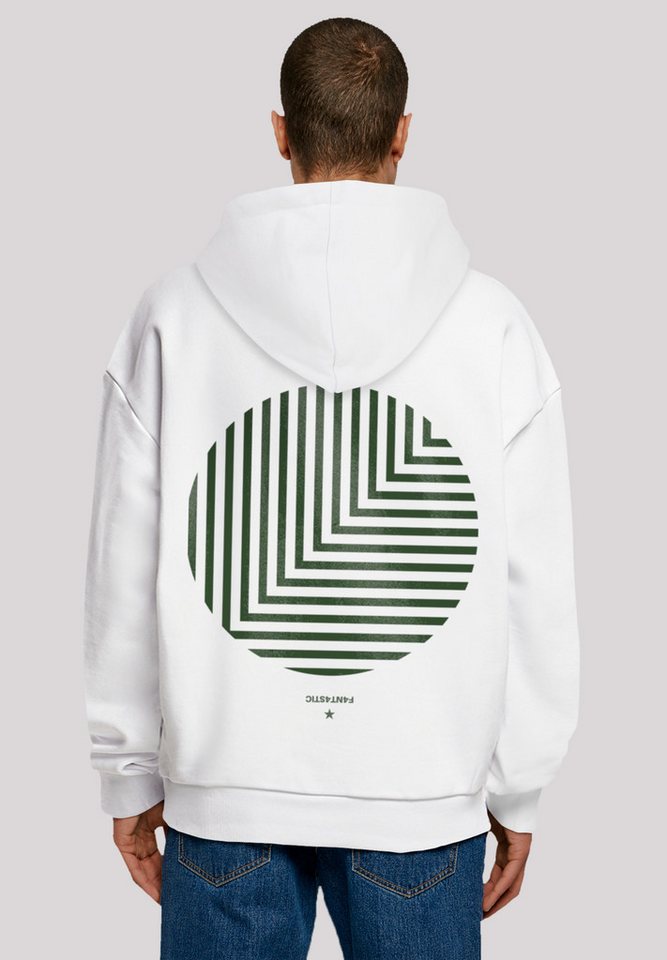 F4NT4STIC Kapuzenpullover Geometrics Grün Print von F4NT4STIC