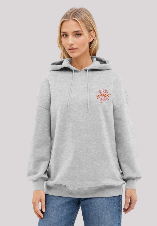 F4NT4STIC Kapuzenpullover Girls support Girls Stickerei Premium Qualität von F4NT4STIC