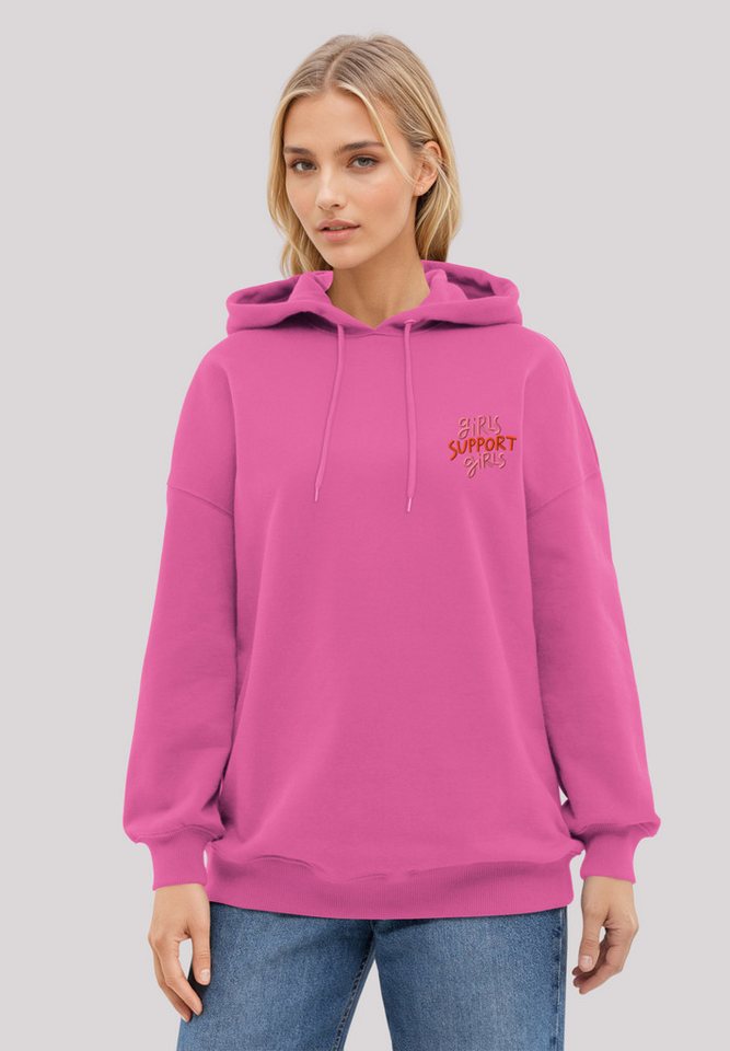 F4NT4STIC Kapuzenpullover Girls support Girls Stickerei Premium Qualität von F4NT4STIC