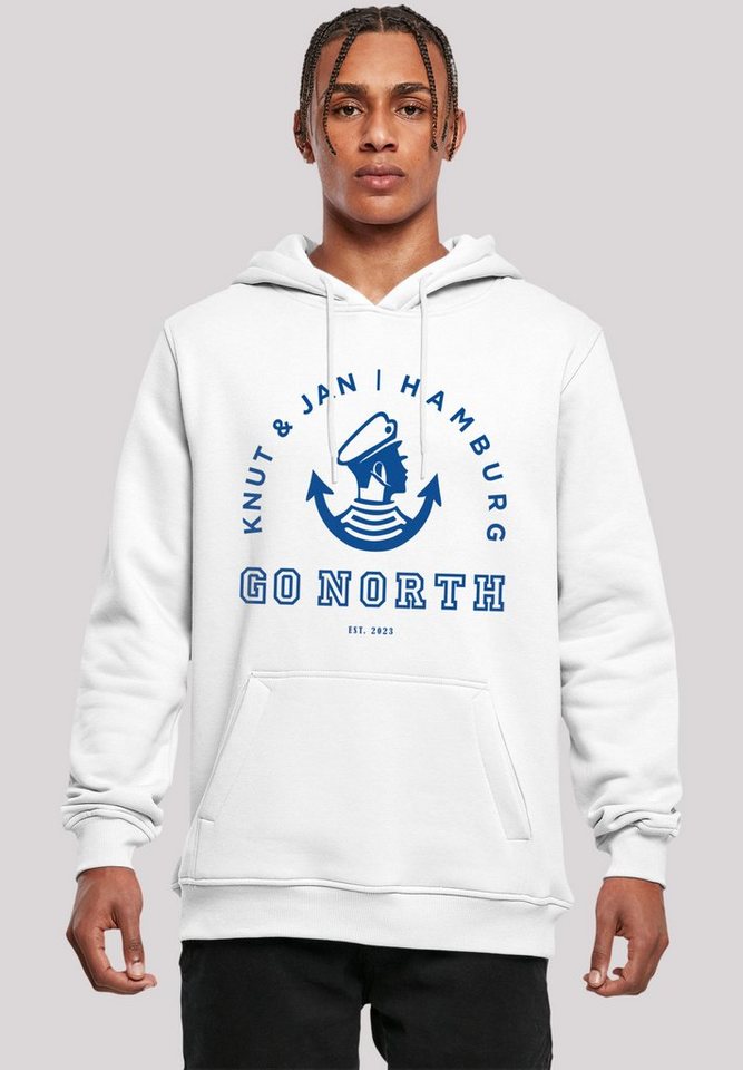 F4NT4STIC Kapuzenpullover Go North Logo Print von F4NT4STIC