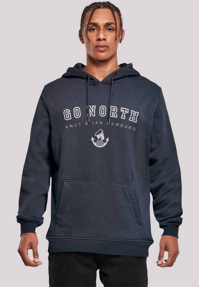 F4NT4STIC Kapuzenpullover Go North Print von F4NT4STIC