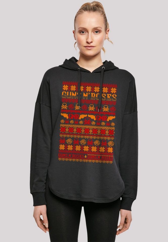 F4NT4STIC Kapuzenpullover Guns n' Roses Weihnachten Christmas Musik,Band,Logo von F4NT4STIC