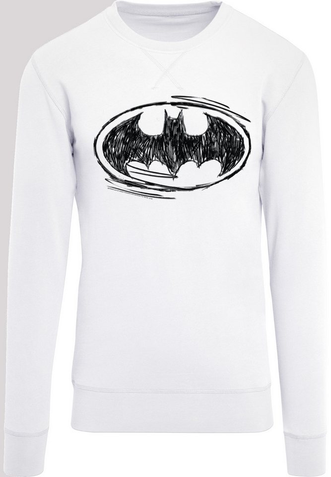 F4NT4STIC Rundhalspullover F4NT4STIC Herren Batman Sketch Logo with Light Crew sweatshirt (1-tlg) von F4NT4STIC