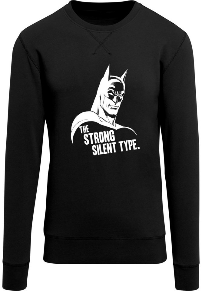 F4NT4STIC Rundhalspullover F4NT4STIC Herren Batman Strong Silent with Light Crew sweatshirt (1-tlg) von F4NT4STIC