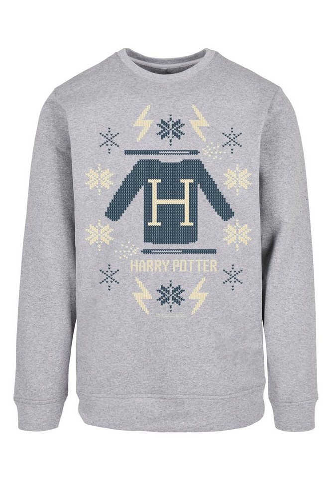 F4NT4STIC Rundhalspullover F4NT4STIC Herren Harry-Potter-Christmas-Knit with Basic Crewneck (1-tlg) von F4NT4STIC