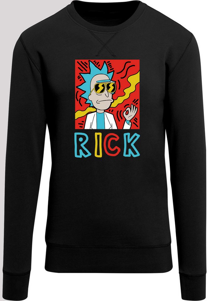 F4NT4STIC Rundhalspullover F4NT4STIC Herren RICK with Light Crew sweatshirt (1-tlg) von F4NT4STIC