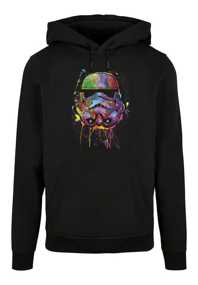 F4NT4STIC Rundhalspullover F4NT4STIC Herren Stormtrooper Paint Splats with Basic Hoody (1-tlg) von F4NT4STIC