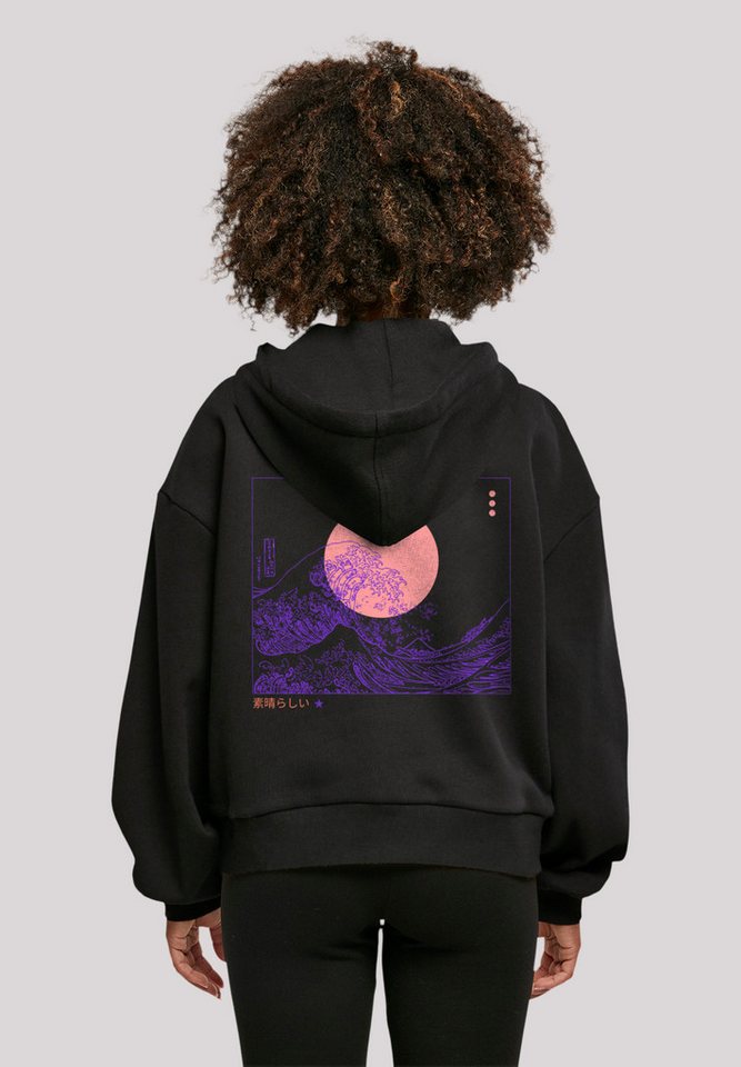 F4NT4STIC Kapuzenpullover Kanagawa Welle Japan Print von F4NT4STIC