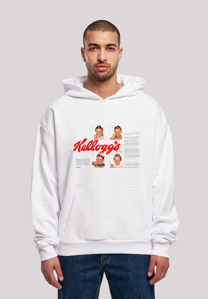 F4NT4STIC Kapuzenpullover Kellogg's Corn Flakes Cereal Box Children Retro Premium Qualität von F4NT4STIC