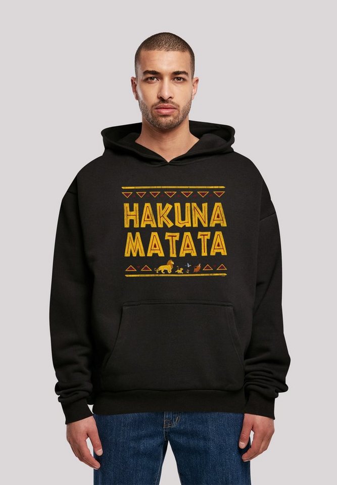 F4NT4STIC Kapuzenpullover König der Löwen Hakuna Matata Herren,Premium Merch,Oversize,Kapuzenpullover,Bedruckt von F4NT4STIC