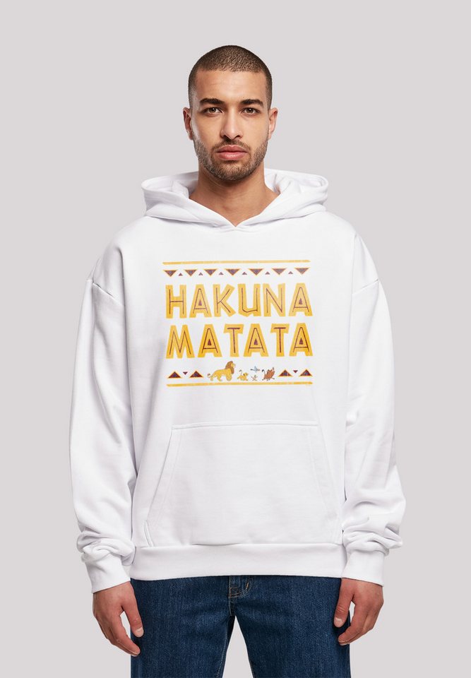 F4NT4STIC Kapuzenpullover König der Löwen Hakuna Matata Herren,Premium Merch,Oversize,Kapuzenpullover,Bedruckt von F4NT4STIC