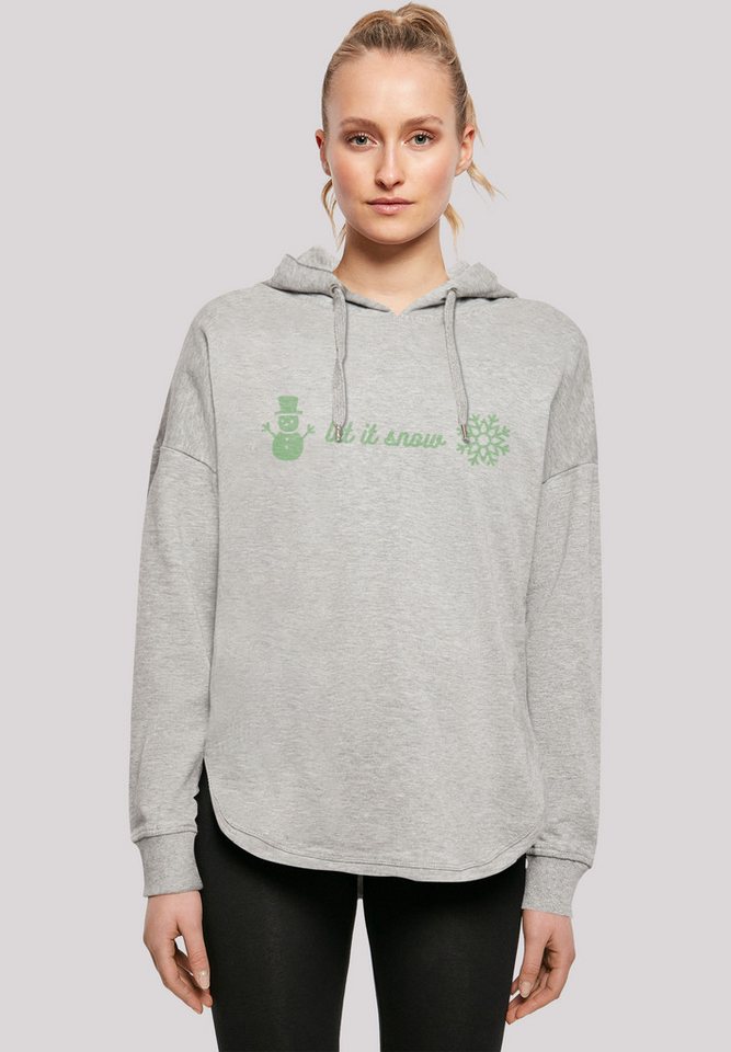 F4NT4STIC Kapuzenpullover Let It Snow Weihnachten Print von F4NT4STIC
