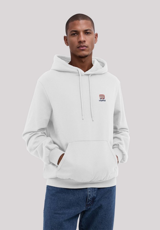 F4NT4STIC Kapuzenpullover London Red Bus Bestickt Premium Qualität von F4NT4STIC
